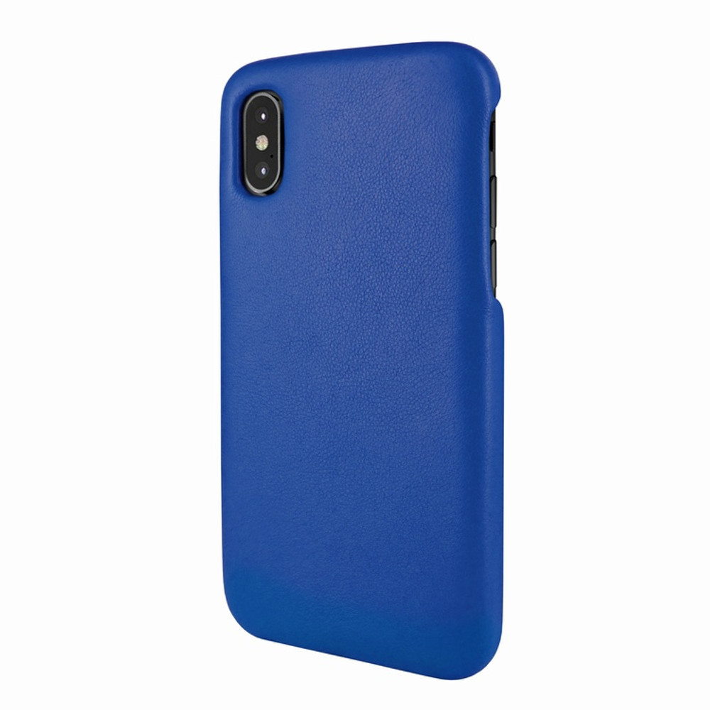 Piel Frama iPhone X / Xs FramaSlimGrip Leather Case - Blue
