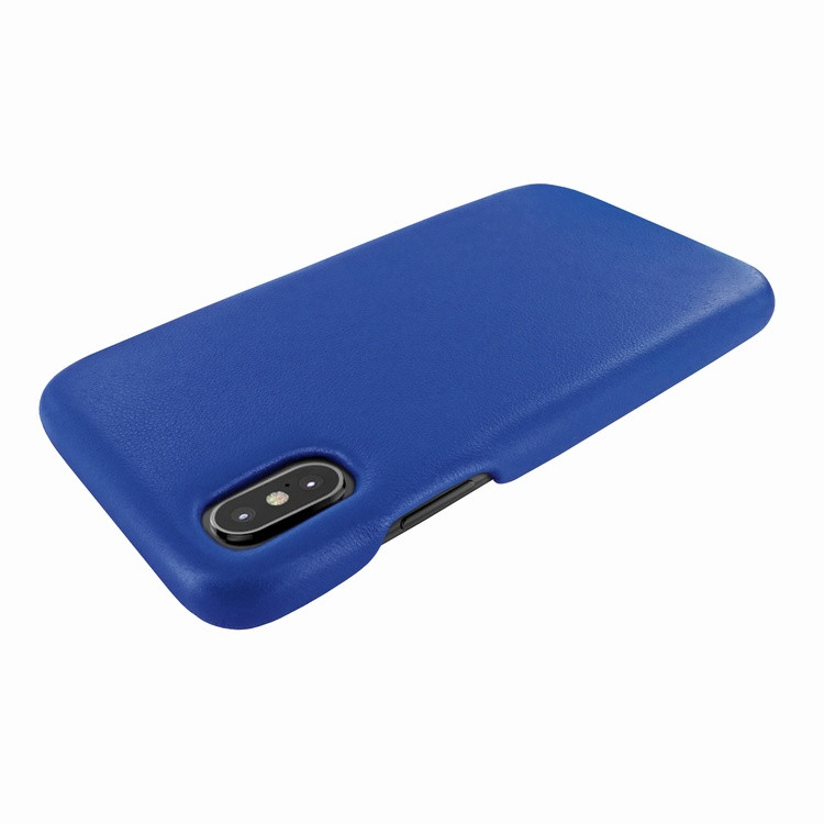 Piel Frama iPhone X / Xs FramaSlimGrip Leather Case - Blue