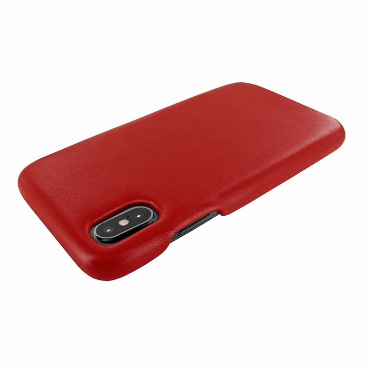 Piel Frama iPhone X / Xs FramaSlimGrip Leather Case - Red