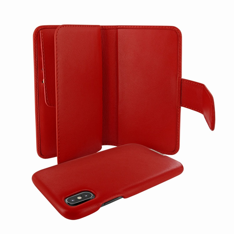 Piel Frama iPhone X / Xs WalletMagnum Leather Case - Red