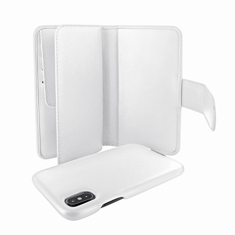 Piel Frama iPhone X / Xs WalletMagnum Leather Case - White