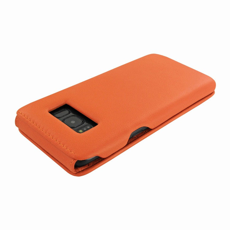 Piel Frama Samsung Galaxy S8 Plus iMagnum Leather Case - Orange
