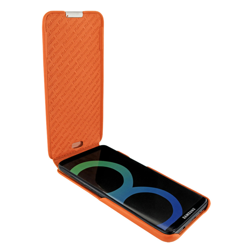 Piel Frama Samsung Galaxy S8 Plus iMagnum Leather Case - Orange