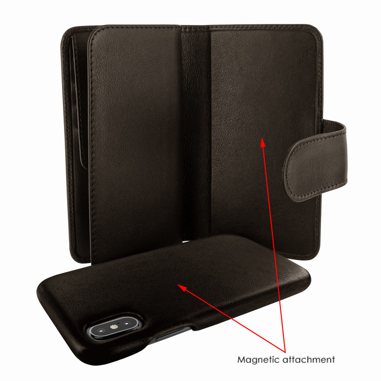 Piel Frama iPhone Xs Max WalletMagnum Leather Case - Brown