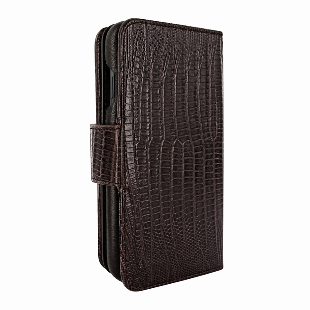 Piel Frama iPhone Xs Max WalletMagnum Leather Case - Brown Cowskin-Lizard