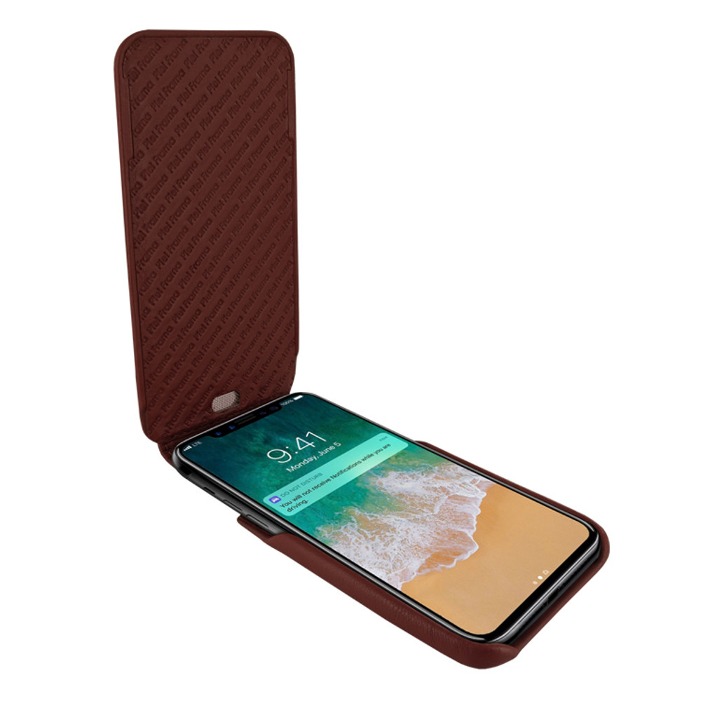 Piel Frama iPhone Xs Max iMagnum Leather Case - Brown Cowskin-Crocodile