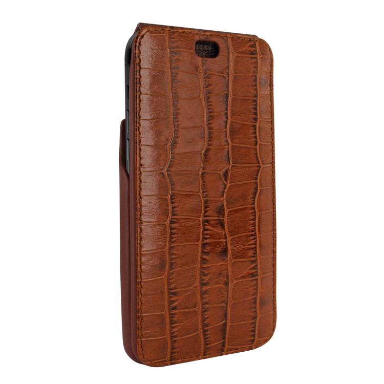 Piel Frama iPhone Xs Max iMagnum Leather Case - Brown Cowskin-Crocodile