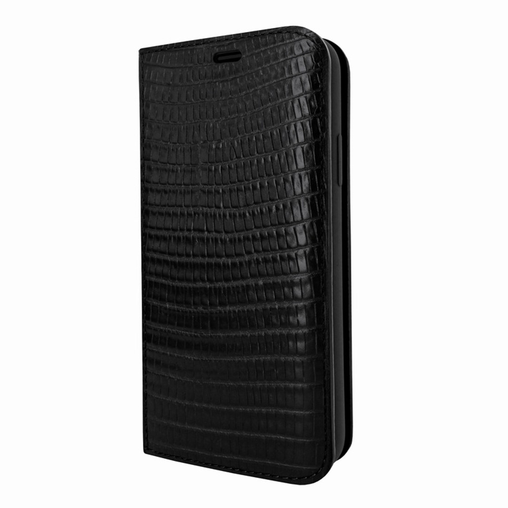 Piel Frama iPhone Xs Max FramaSlimCards Leather Case - Black Cowskin-Lizard