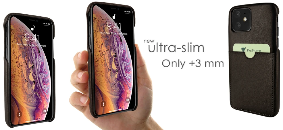 Piel Frama iPhone 11  FramaSlimGrip Leather Case - Brown