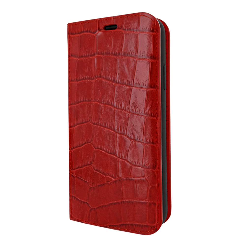 Piel Frama iPhone 11 Pro FramaSlimCards Leather Case - Red Cowskin-Crocodile