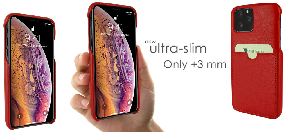 Piel Frama iPhone 11 Pro FramaSlimGrip Leather Case - Red