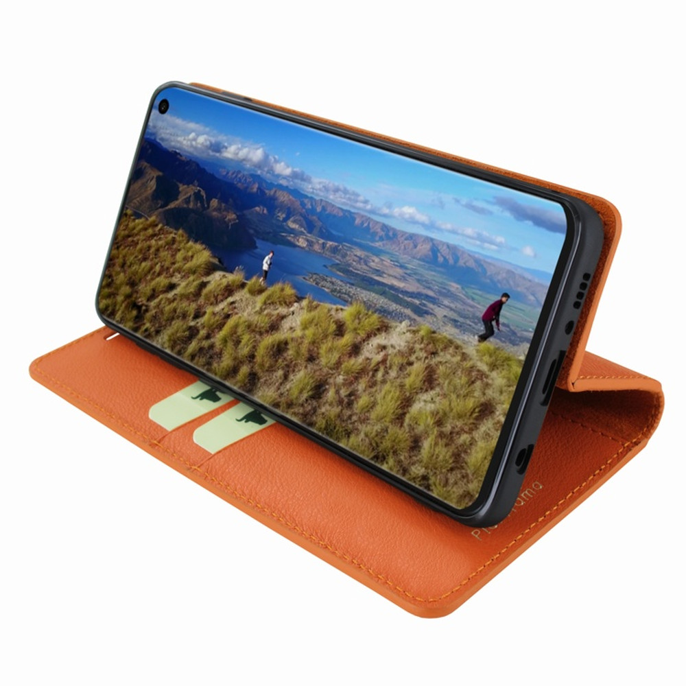 Piel Frama Samsung Galaxy S10 FramaSlimCards Leather Case - Orange