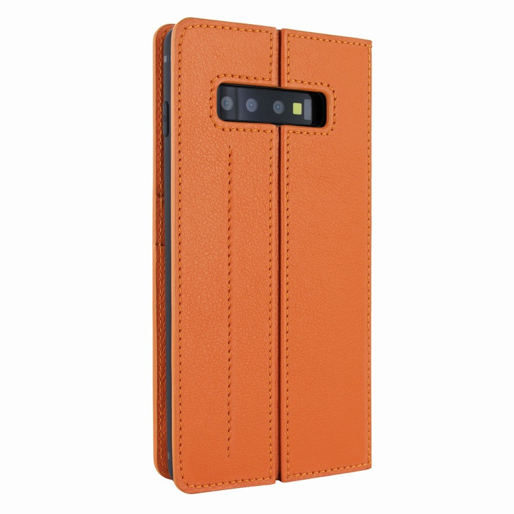 Piel Frama Samsung Galaxy S10 FramaSlimCards Leather Case - Orange