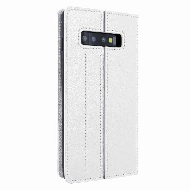 Piel Frama Samsung Galaxy S10 FramaSlimCards Leather Case - White