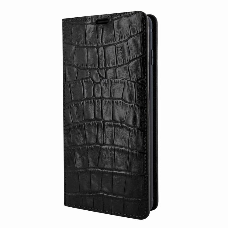 Piel Frama Samsung Galaxy S10 FramaSlimCards Leather Case - Black Cowskin-Crocodile