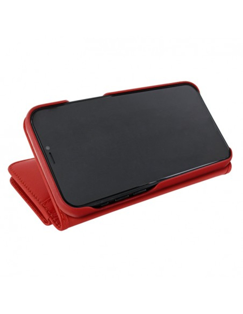 Piel Frama iPhone 13 Pro Max WalletMagnum Leather Case - Red