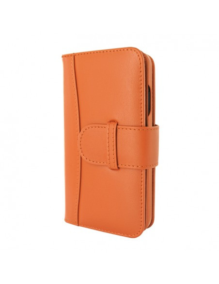 Piel Frama iPhone 13 Pro Max WalletMagnum Leather Case - Orange