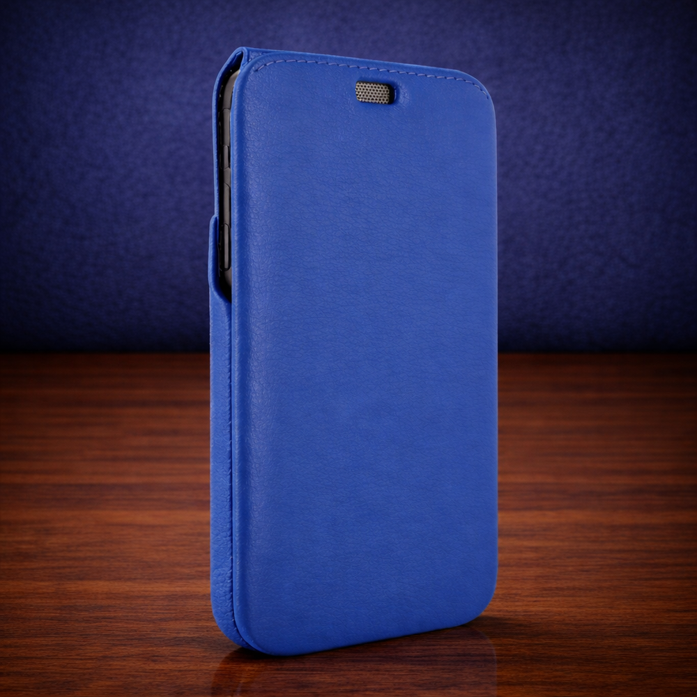 Piel Frama iPhone 13 Pro Max iMagnum Leather Case - Blue