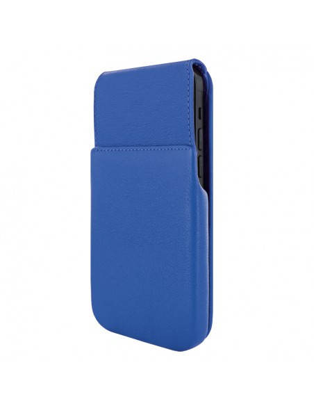 Piel Frama iPhone 13 Pro Max iMagnum Leather Case - Blue