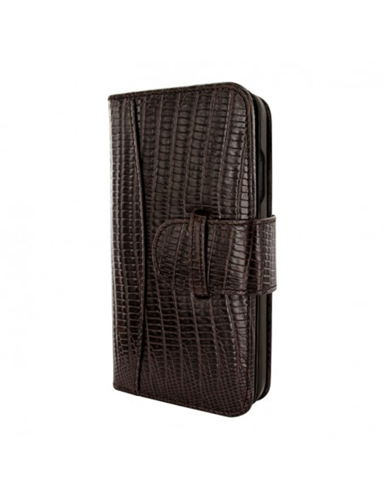 Piel Frama iPhone 13 Pro WalletMagnum Leather Case - Brown Lizard