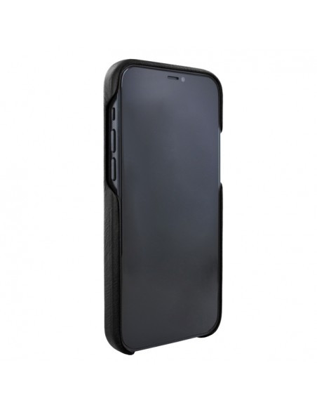 Piel Frama iPhone 13 Luxinlay Leather Case - Black Lizard