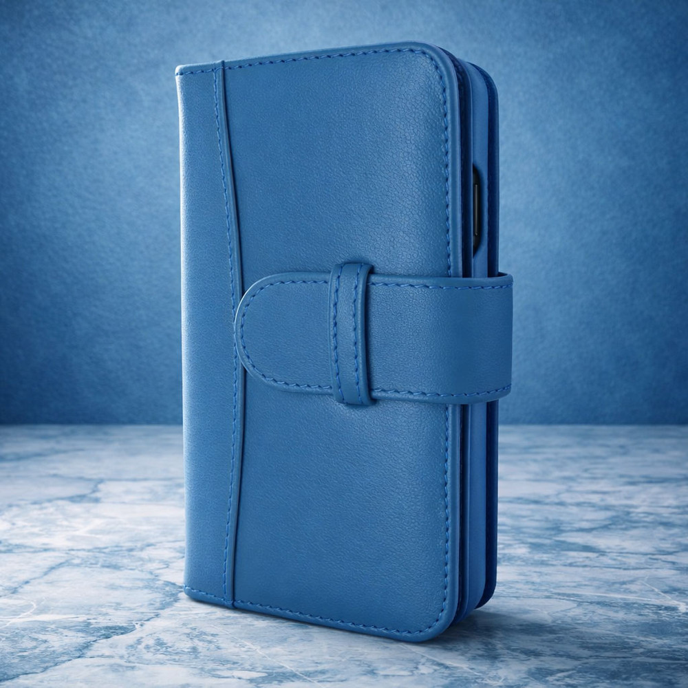 Piel Frama iPhone 13 mini WalletMagnum Leather Case - Blue