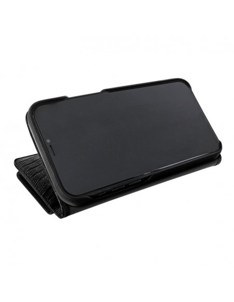 Piel Frama iPhone 13 mini WalletMagnum Leather Case - Black Lizard