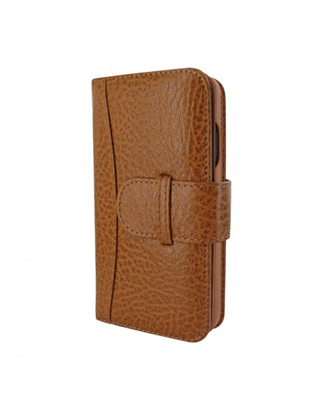 Piel Frama iPhone 12 | 12 Pro WalletMagnum Leather Case - Karabu Tan