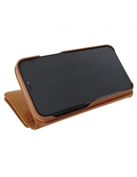 Piel Frama iPhone 12 | 12 Pro WalletMagnum Leather Case - Karabu Tan