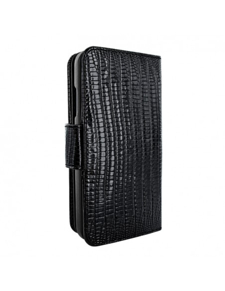 Piel Frama iPhone 12 | 12 Pro WalletMagnum Leather Case - Lizard Black