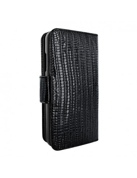 Piel Frama iPhone 12 | 12 Pro WalletMagnum Leather Case - Lizard Black