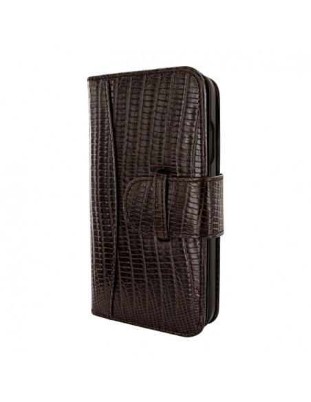 Piel Frama iPhone 12 | 12 Pro WalletMagnum Leather Case - Lizard Brown