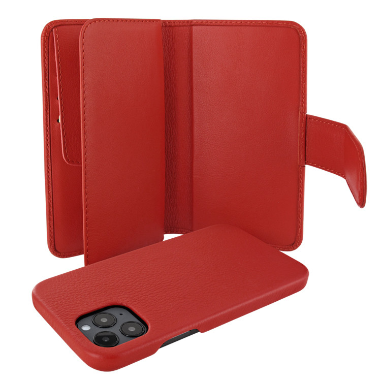 Piel Frama iPhone 12 | 12 Pro WalletMagnum Leather Case - Red