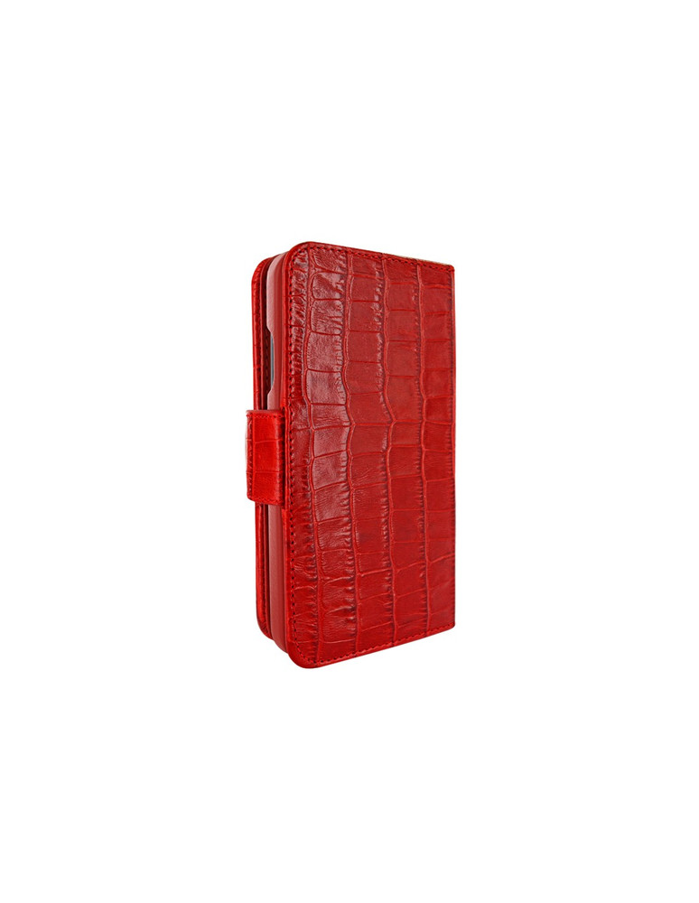 Piel Frama iPhone 12 Pro Max WalletMagnum Leather Case - Crocodile Red
