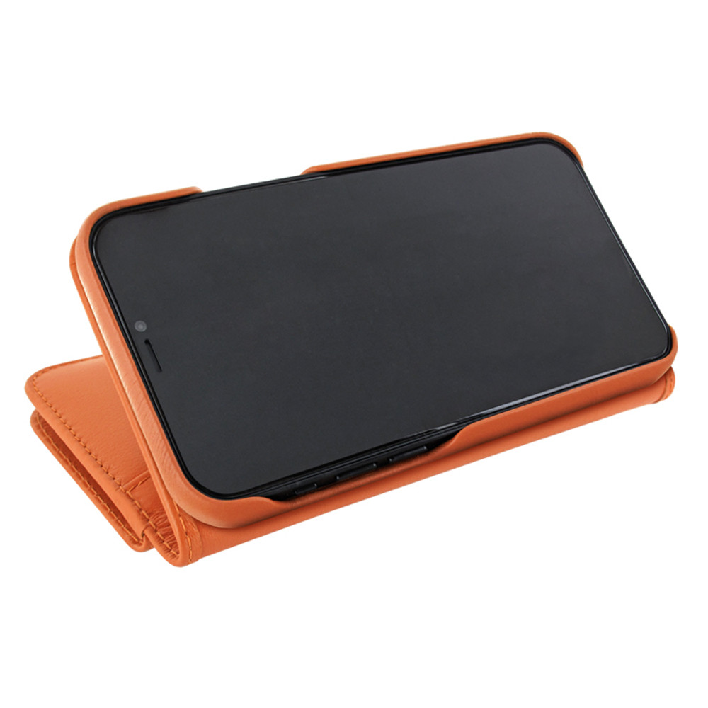 Piel Frama iPhone 12 Pro Max WalletMagnum Leather Case - Orange