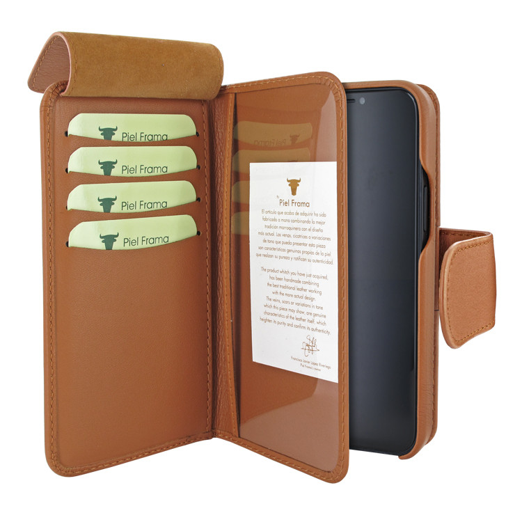 Piel Frama iPhone 12 Pro Max WalletMagnum Leather Case - Tan