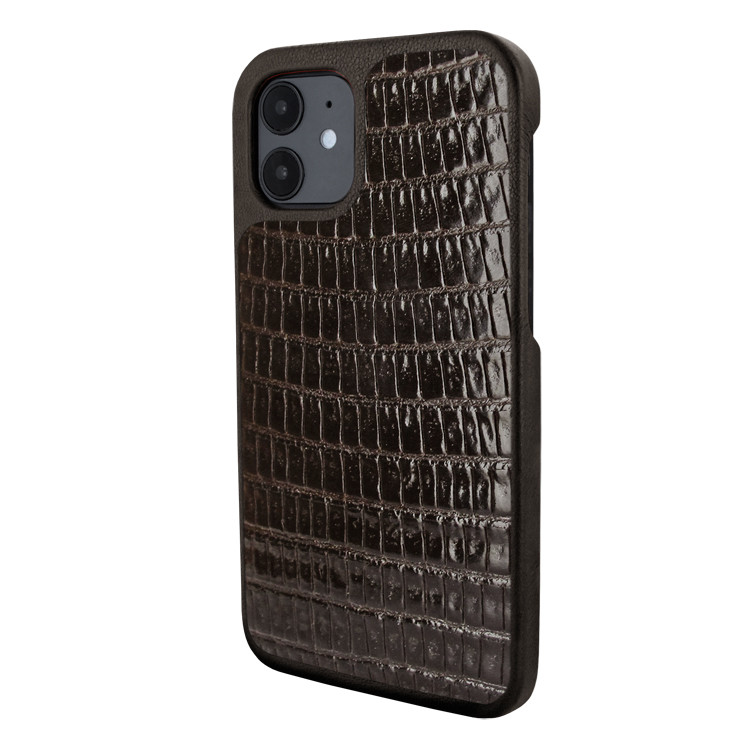 Piel Frama iPhone 12 mini LuxInlay Leather Case - Lizard Brown