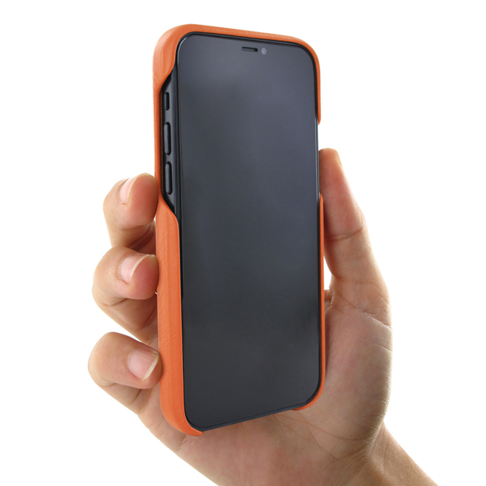 Piel Frama iPhone 12 mini FramaSlimgrip Leather Case - Orange