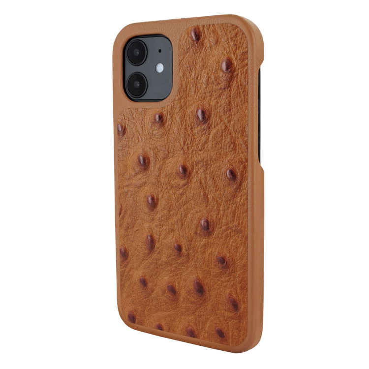 Piel Frama iPhone 12 mini LuxInlay Leather Case - Ostrich Tan