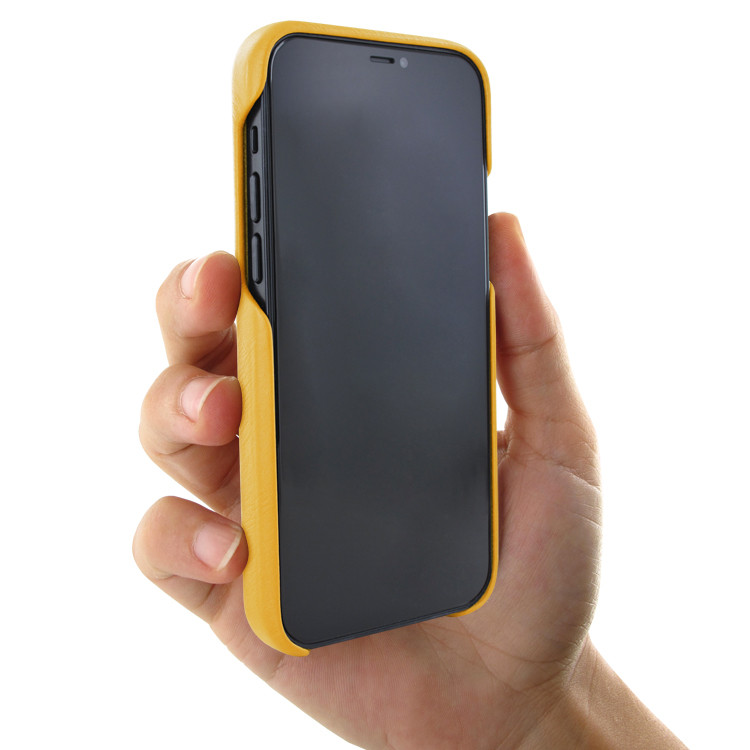 Piel Frama iPhone 12 mini FramaSlimGrip Leather Case - Yellow