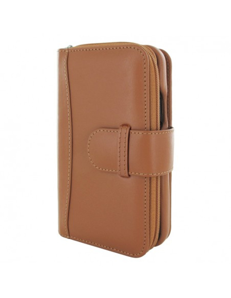Piel Frama iPhone 12 | 12 Pro ZipperWallet Leather Case - Tan