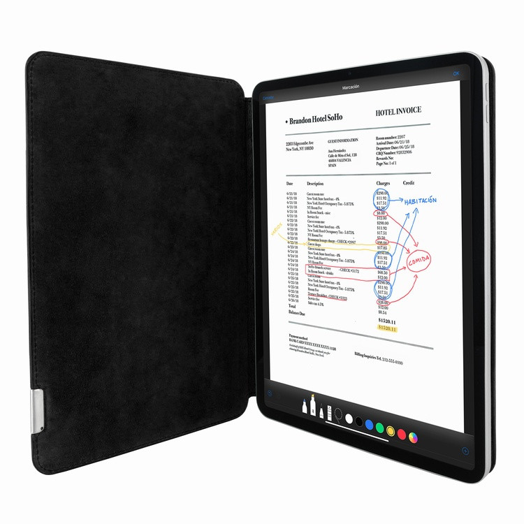 Piel Frama iPad Pro 11 2018 | Air 2020 | Air 2022 | 10.9 2022 FramaSlim Leather Case - Black Crocodile