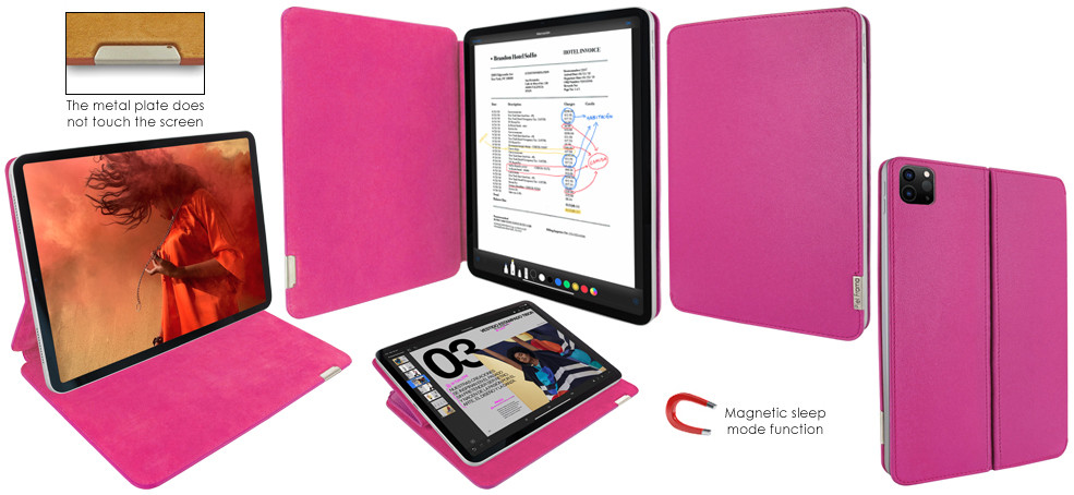 Piel Frama iPad Pro 11 2020 | 2021 FramaSlim Leather Case - Pink