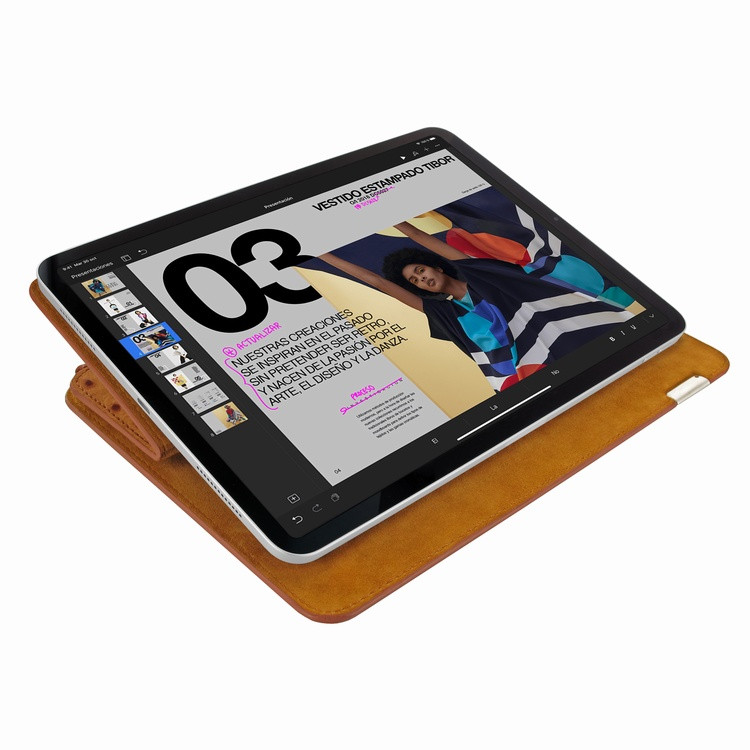 Piel Frama iPad Pro 11 2020 | 2021 FramaSlim Leather Case - Tan Ostrich