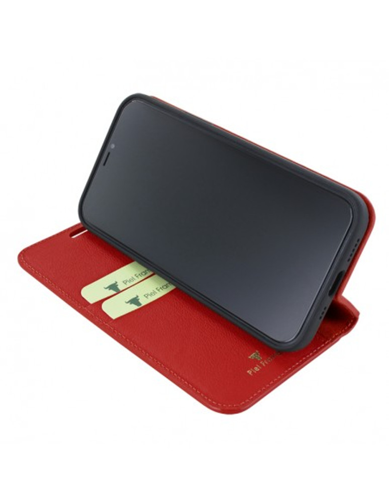 Piel Frama iPhone 13 mini FramaSlimCards Leather Case - Red