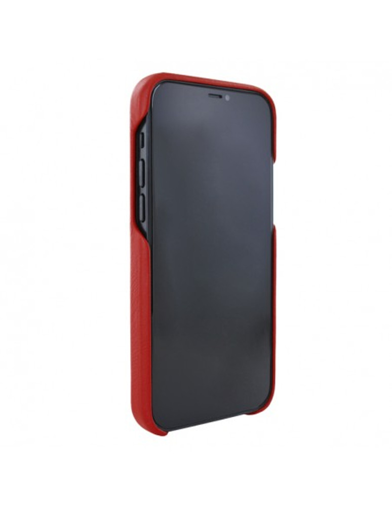 Piel Frama iPhone 13 Pro LuxInlay Leather Case - Red Cowskin-Crocodile