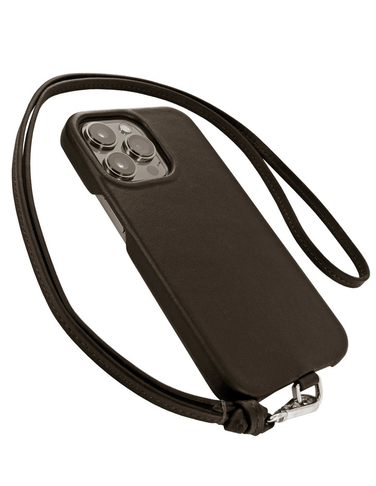 Piel Frama iPhone 13 Pro Max Neckstrap - Brown