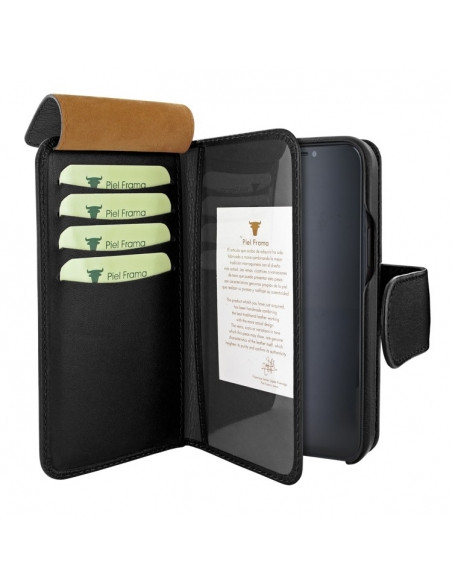 Piel Frama iPhone 14 WalletMagnum Leather Case - Black