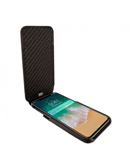 Piel Frama iPhone 14 Pro | iPhone 14 iMagnum Leather Case - Brown Cowskin-Lizard