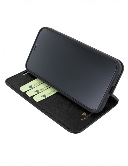 Piel Frama iPhone 14 Plus FramaSlimCards Leather Case - Black
